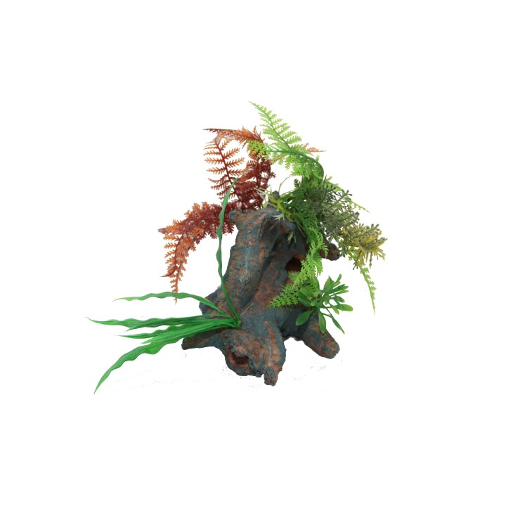 racine en resine avec plante pour terrarium (1494),racine en resine avec plante pour reptiles (1492),racine en resine avec plant