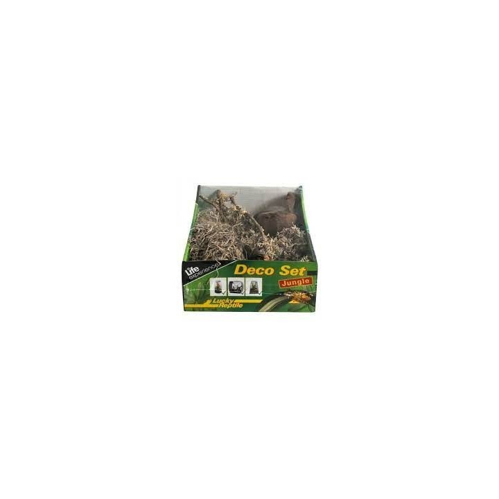 decoration life experience deco set jungle de lucky reptile  (2244),decoratio pour terrariumn life experience deco set jungle de