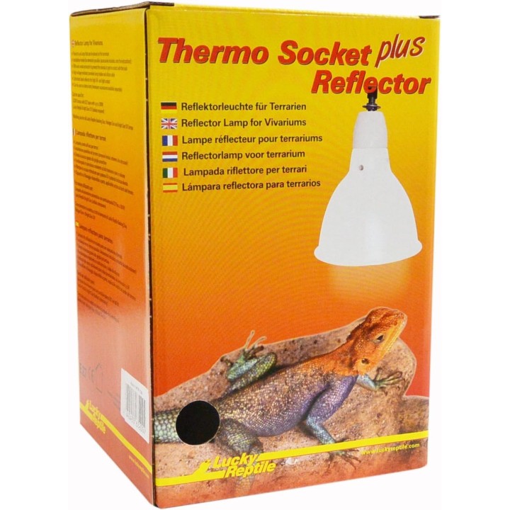 douille ceramique + reflector petit "blanc" de lucky reptile pour terrarium (3521),dome d eclairage douille ceramique + reflecto