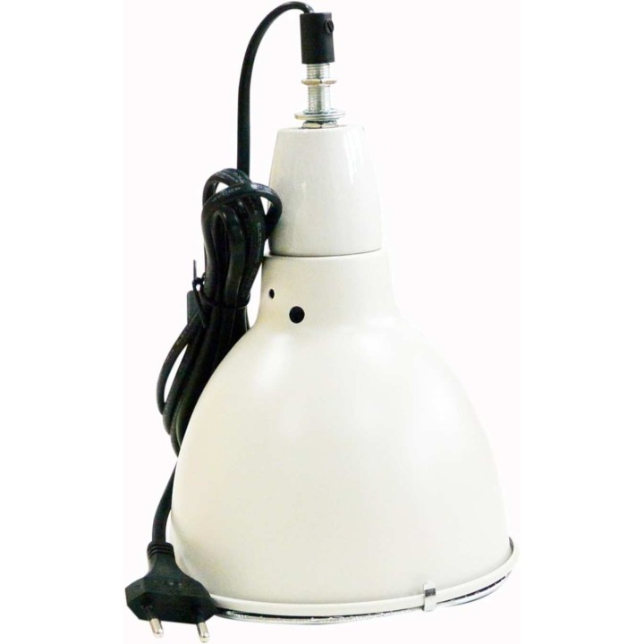 douille ceramique + reflector petit "blanc" de lucky reptile pour terrarium (3521),dome d eclairage douille ceramique + reflecto