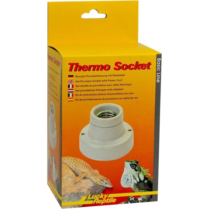 thermo socket - douille en porcelaine droite de lucky reptile  (3526),douille en porcelaine droite de lucky reptile -thermo sock