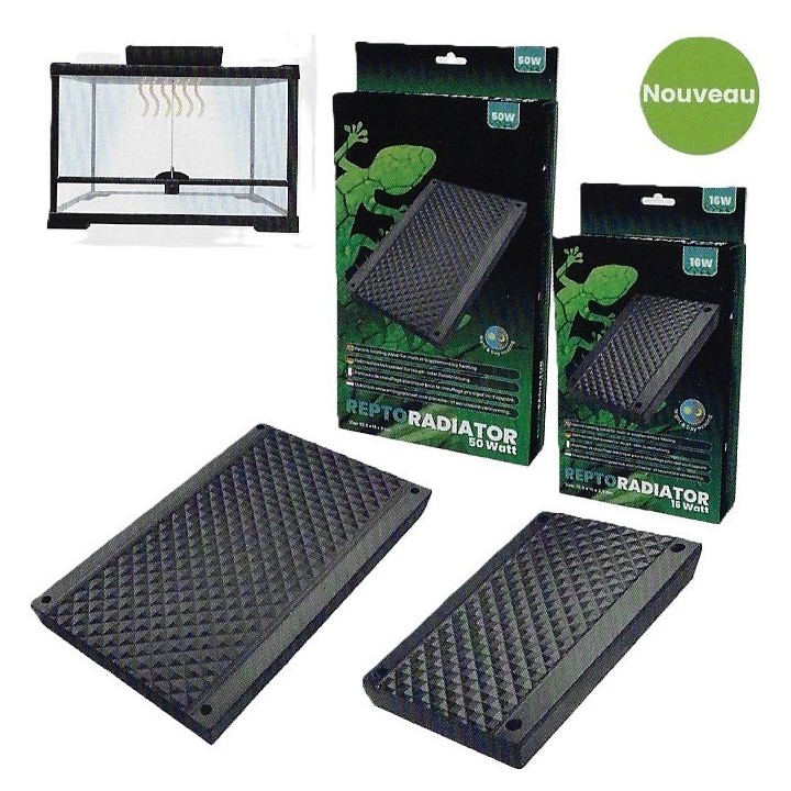 plafond chauffant pour serpents reptile radiator 16 watt 16x10x3 cm de repto r3100320 (3962),plafond chauffant pour terrarium re
