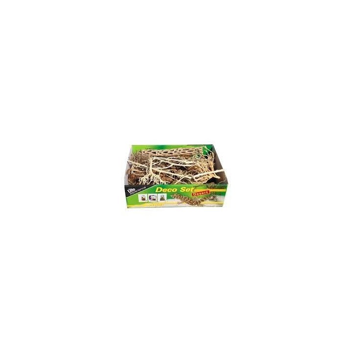 decoratio pour terrariumn life experience deco set desert de lucky reptile  (2242),decoration life experience deco set desert de