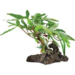 Plante artificielle sur racine à feuille pointue (4188)