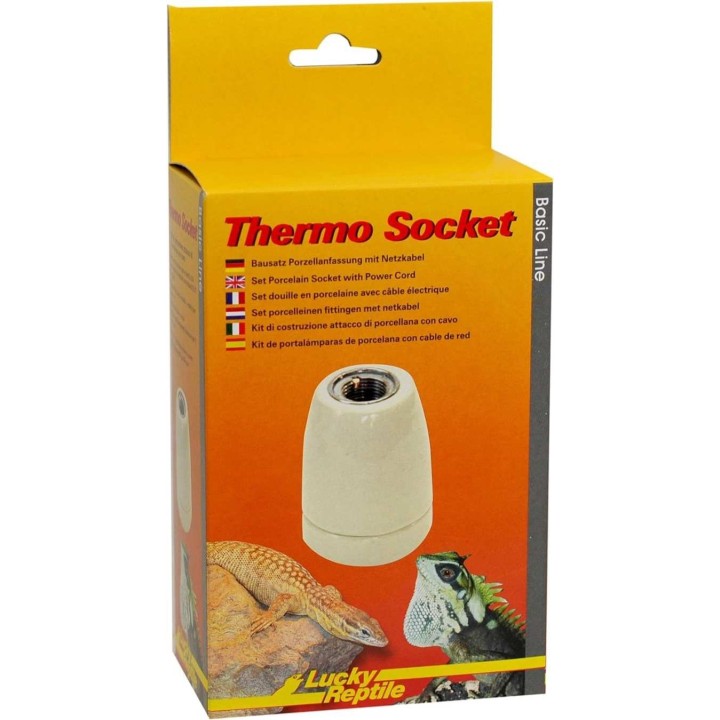 douille en porcelaine passe paroie avec filetag de lucky reptile -thermo socket- pour reptile en terrarium (3525),thermo socket