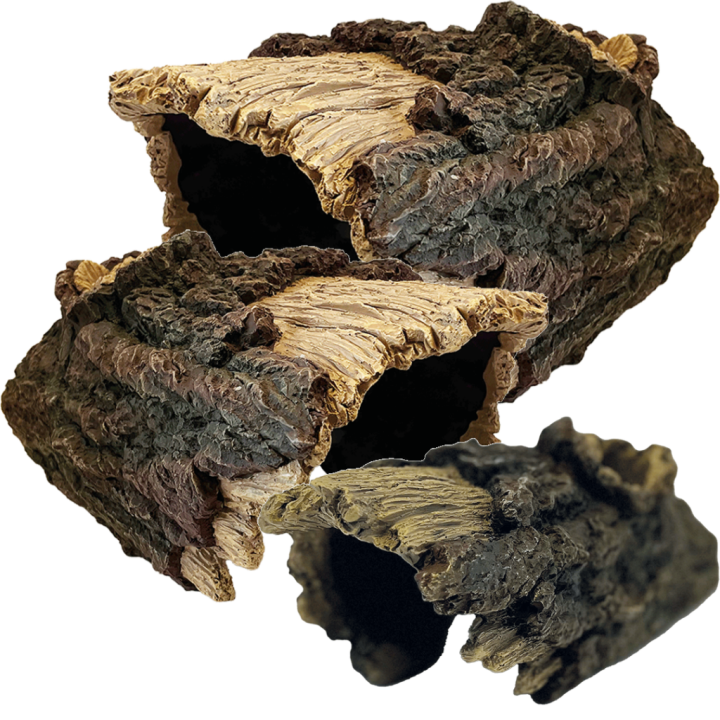 cachette immitation branche avec ecorce pour serpent lezards ou tortues de repto r5100130 (3278),cachette a reptile immitation b