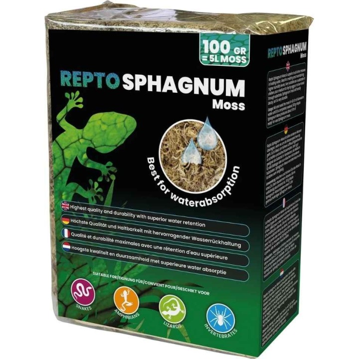 mousse de sphaigne 100g pour decoration de terrarium de repto r5100485 (3997),mousse de sphaigne 100g pour boite a mue de serpen