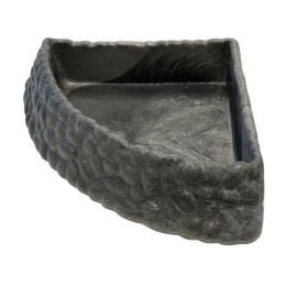 bol d'angle pour reptile repto deco corner dish incassable de repto r3100125 (3405),bol d'angle pour reptile repto deco corner d