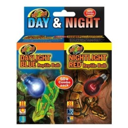 ampoules chauffantes day/night reptile bulb combo (db-60e et nr-60e)  de zoomed dbc-1e (1615)