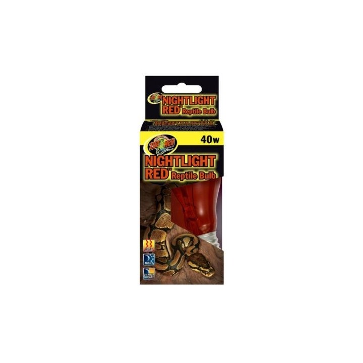 ampoules chauffantes nightlight red reptile bulb de zoomed nr-25e (1640)