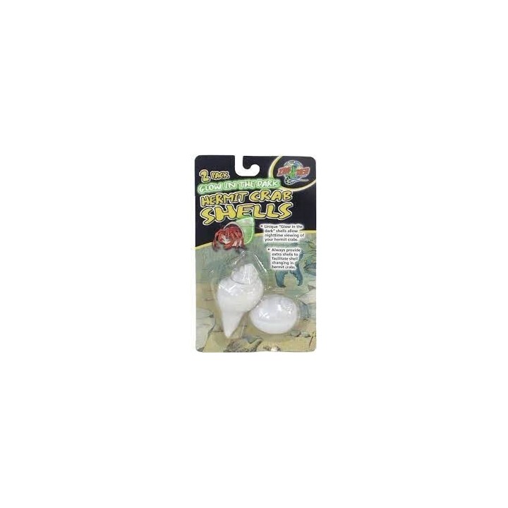 coquille phosphorescente 2 pack pour bernard l'hermite de zoomed hc-43 (3681),coquille phosphorescente 2 pack pour bernard l'her