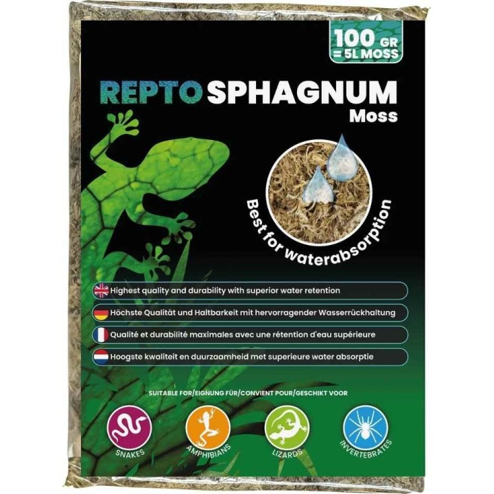 mousse de sphaigne 100g pour decoration de terrarium de repto r5100485 (3997),mousse de sphaigne 100g pour boite a mue de serpen
