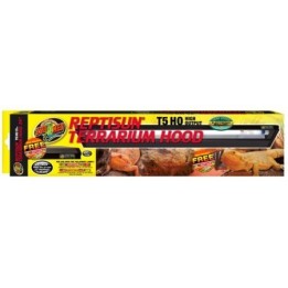 rampe reptisun t-5 ho terrarium hood 30cm avec neon " t5 reptisun 5.0 inclu de zoomed lf-70e (1638)