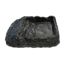 gamelle pour tortue avec rampe repto deco gris xl 33,6x25,8x6,6 cm de repto r3100135 (3402),gamelle pour tortue avec rampe repto
