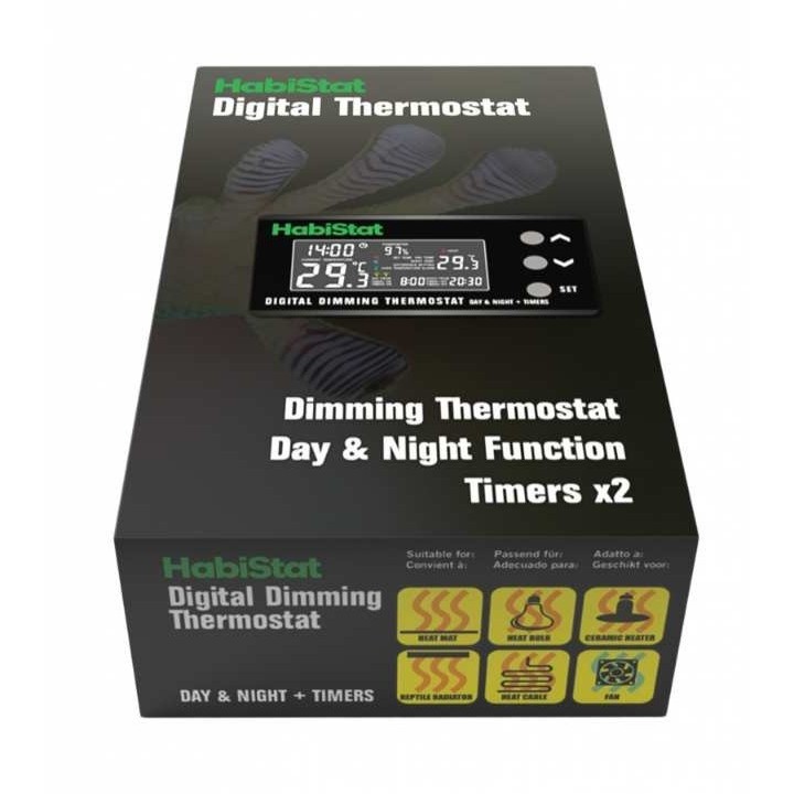 thermostat habistat digital dimming jour-nuit avec minuterie r3100215 (3576),thermostat habistat digital a variateur jour-nuit a