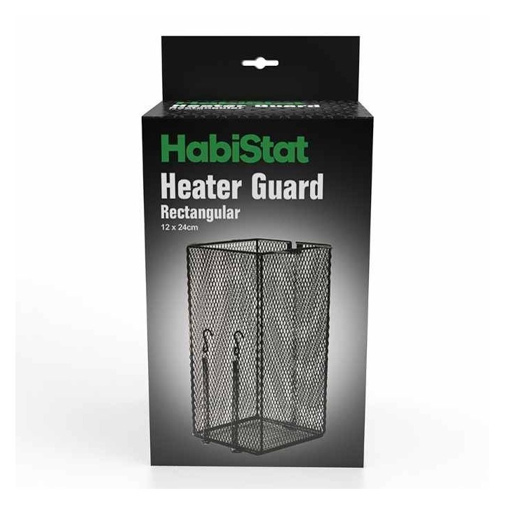 cage de protection anti brulure pour ampoule de terrarium rectangulaire habistat 12x24cm r3100275 (3698),cage de protection pour