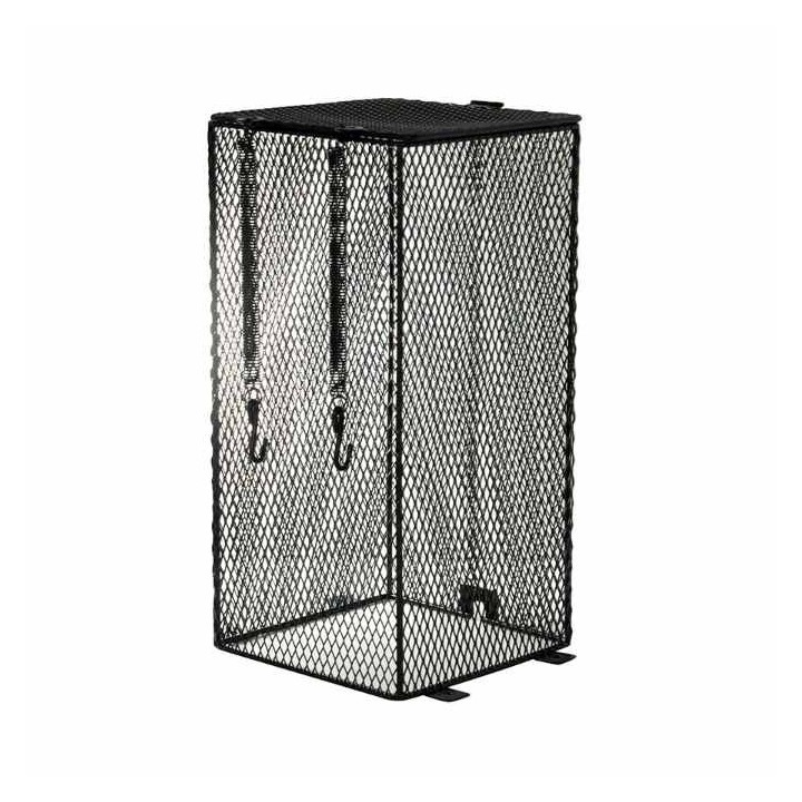 cage de protection anti brulure pour ampoule de terrarium rectangulaire habistat 12x24cm r3100275 (3698),cage de protection pour