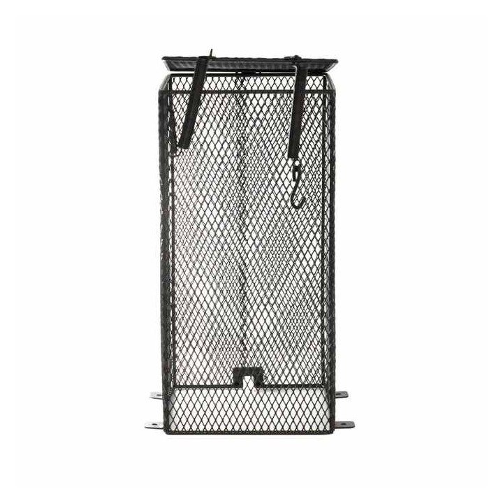 cage de protection anti brulure pour ampoule de terrarium rectangulaire habistat 12x24cm r3100275 (3698),cage de protection pour
