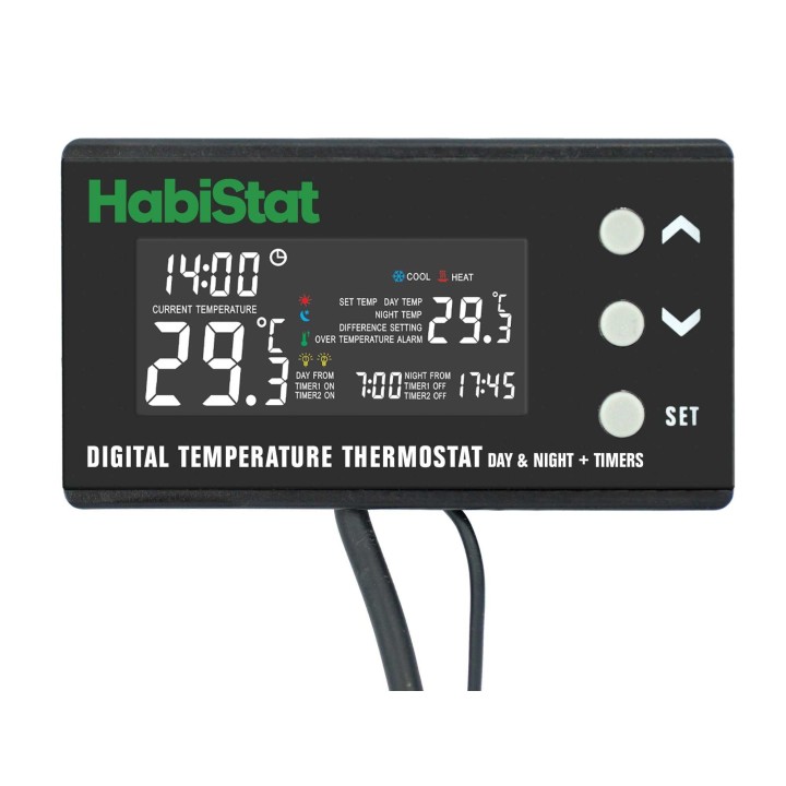 thermostat digital jour-nuit avec minuterie de habistat r3100245 (3513),thermostat on-off digital jour-nuit avec minuterie r3100
