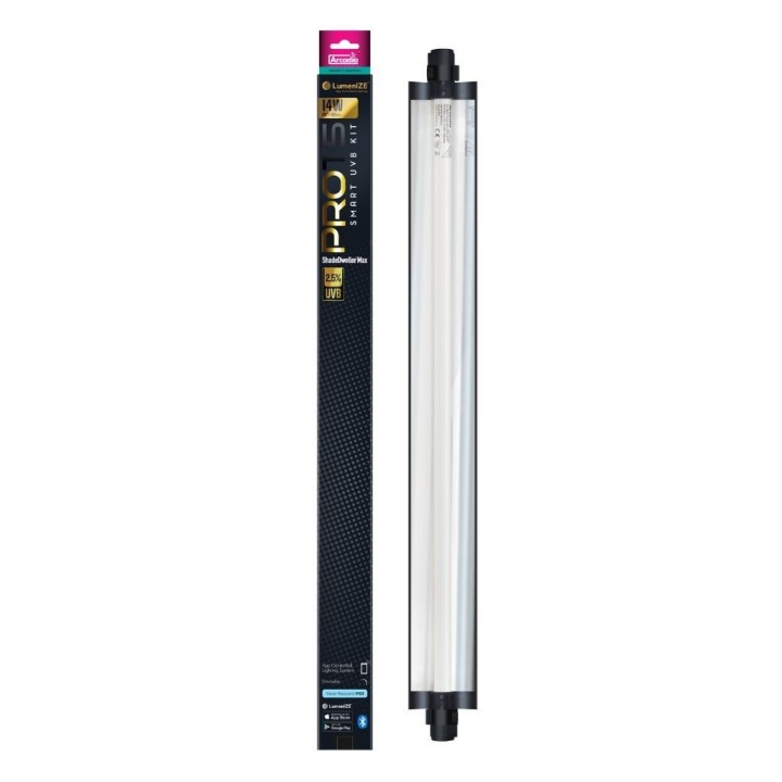 lumenize pro t5 uvb max kit, shadedweller, 2.5% uvb, 14 watt de arcadia r2200045 (3159),lumenize pro t5 uvb max kit, shadedwelle