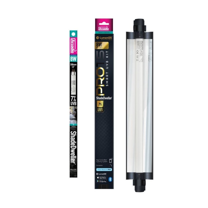 lumenize pro t5 uvb kit, shadedweller 7% uv-b, 8 watt de arcadia r2200050 (3162),lumenize pro t5 uvb kit, shadedweller 7% uv-b,