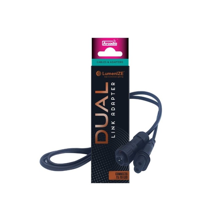 cable de liaison lumenize de t5 a led dual link adapter, 1.2m de arcadia r2200035 (3497)