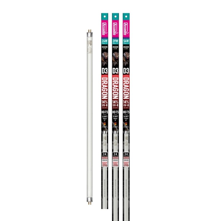 tube t5 uvb arcadia d3+ dragon 14.0 (14% d'uvb) de arcadia r2100400 (3304),tube t5 uvb arcadia d3+ dragon 14.0 (14% d'uvb) puiss