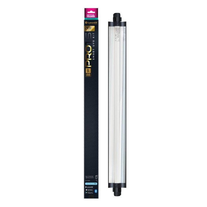 rampe uv lumenize pro t5 uvb kit, d3+ desert, 12% uv-b puissance:24w de arcadia r2200060 (3199),rampe uv lumenize pro t5 uvb kit