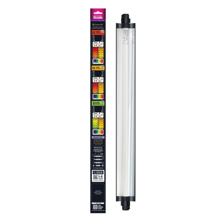 rampe uv lumenize pro t5 uvb kit, d3+ dragon, 14% uv-b puissance:24w de arcadia r2200065 (3211),rampe uv lumenize pro t5 uvb kit