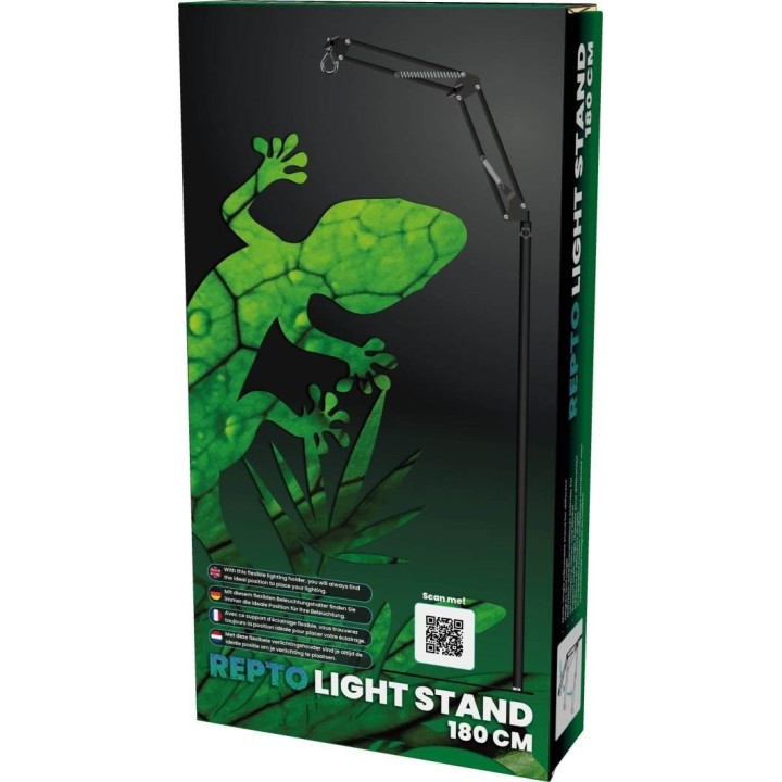 Support d'éclairage REPTO de 180 CM pour ampoule UVB sur terrarium pour tortue ou lezard (4215)