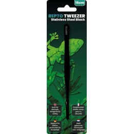 Pince de nourrissage pour reptile inoxydable NOIR 15 cm (4211),Pince de nourrissage pour reptile inoxydable NOIR 25 cm (4210),Pi
