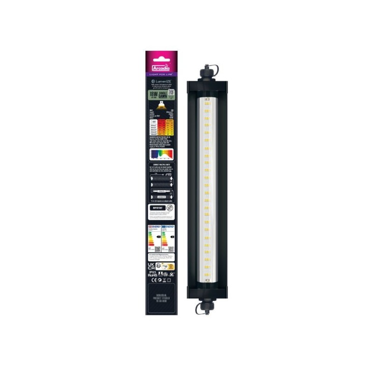 Rampe LED LumenIZE Jungle Dawn LED Bar Arcadia pour terrariumpuissance - taille:29cm   -   18WR2200005