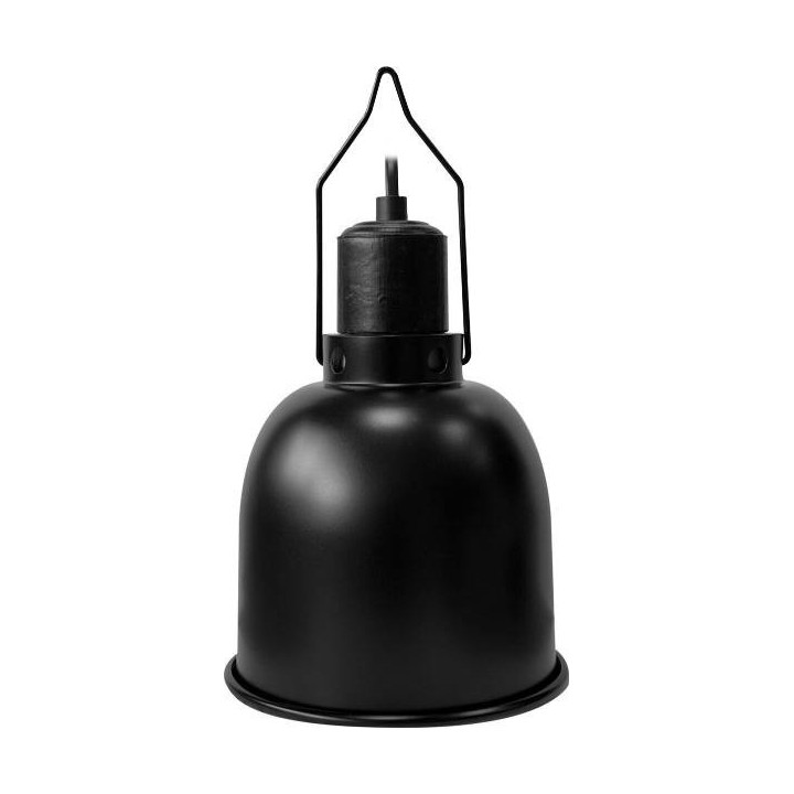 dome d'eclairage pour terrarium e27 14cm noir de repto r2300010 (3972),dome d'eclairage pour terrarium e27 14cm noir de repto r2