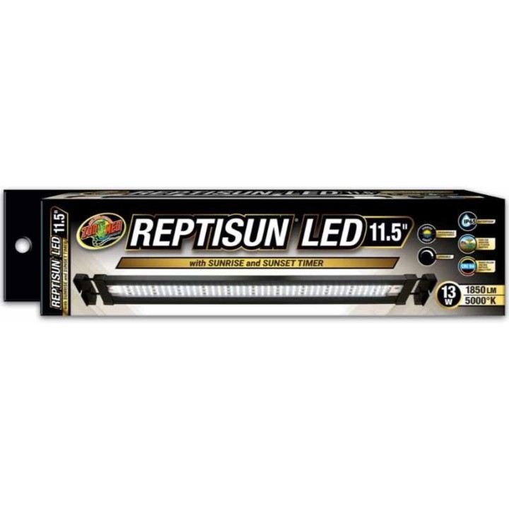 Rampe LED Zoomed Reptisun LED avec télécommandepuissance - taille:30cm   -   13WLF-90E