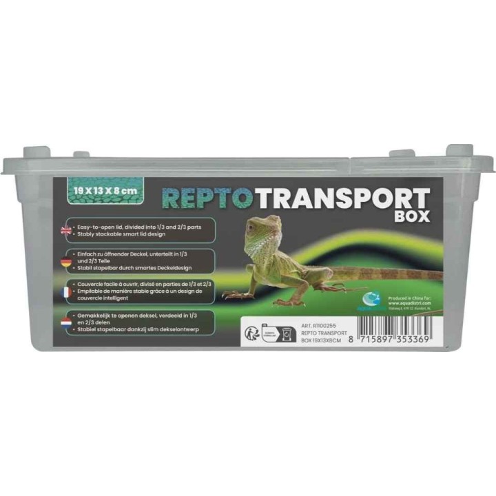 Boite d'élevage et de transport pour reptile différentes taillesDimension:19x13x8 cmR1100255