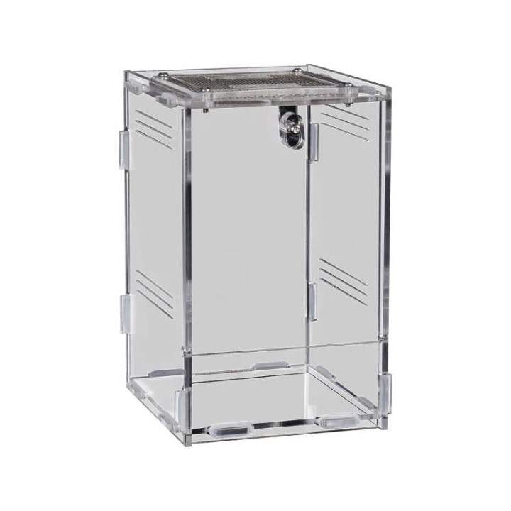 terrarium en acrylique repto terra clear 20x19x29 de repto r1100760 (3628),insectarium en acrylique repto terra clear 20x19x29 d
