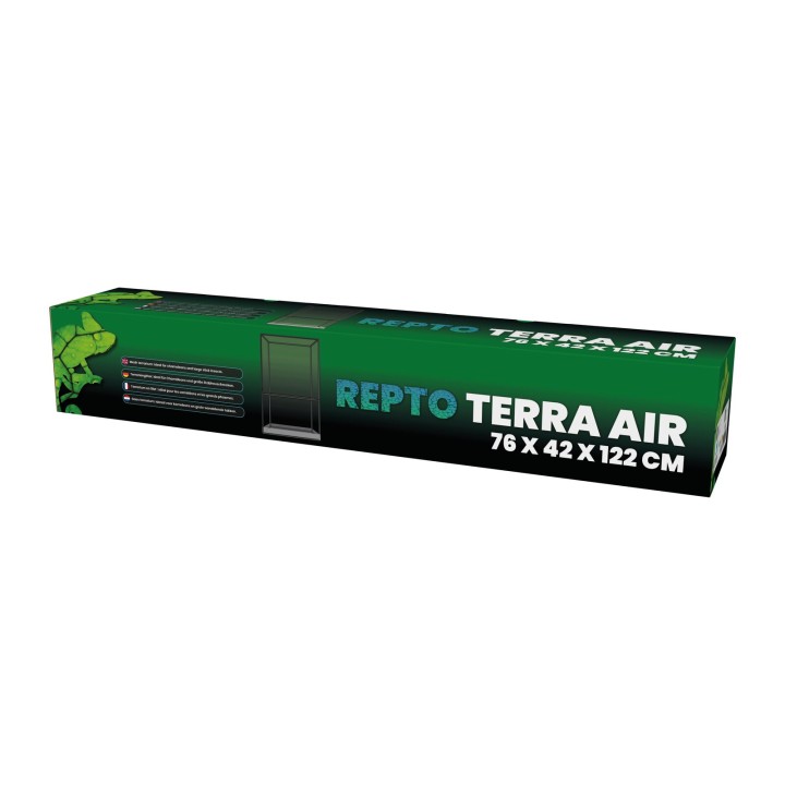 Terrarium Terra Air 76 x 42 x 122 cm Repto - terrarium pour reptiles, vue 3D de l'emballage