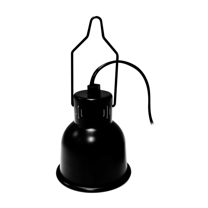 Dôme Nano E27 10 cm noir Repto - accessoire d'eclairage pour terrarium