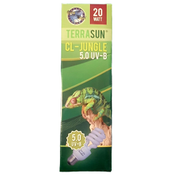 ampoule eco uva-uvb terrasun 5.0 - 20 watt pour reptile tropicaux de euro-zoo l10606 (2552)