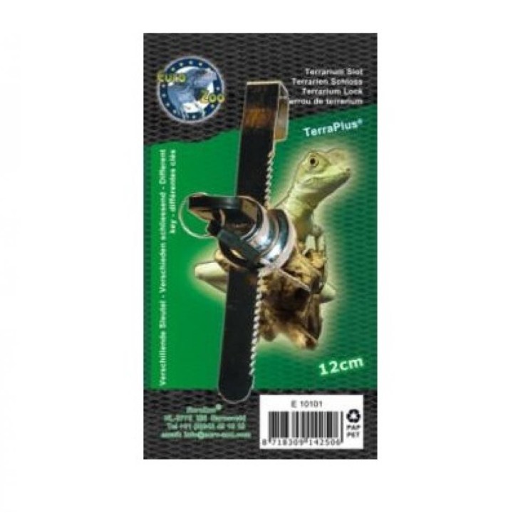 serrure pour terrarium terra-lock 12 cm de euro-zoo e10101 (2547)