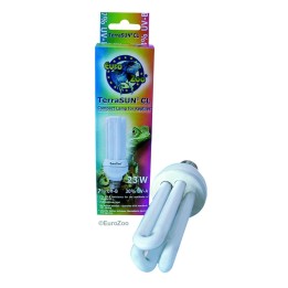 ampoule eco uva/uvb terrasun cl 23 watt ± 8,5 w/m² uv-b de euro-zoo l10601 (2549)
