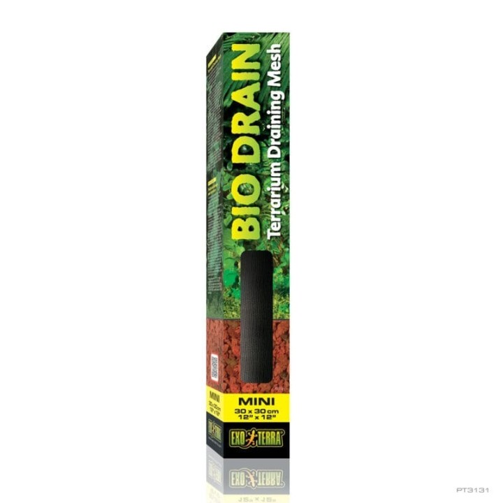 bio drain terrarium draining mesh nano (30 x 30 cm.) de exo-terra pt3131 (3726)