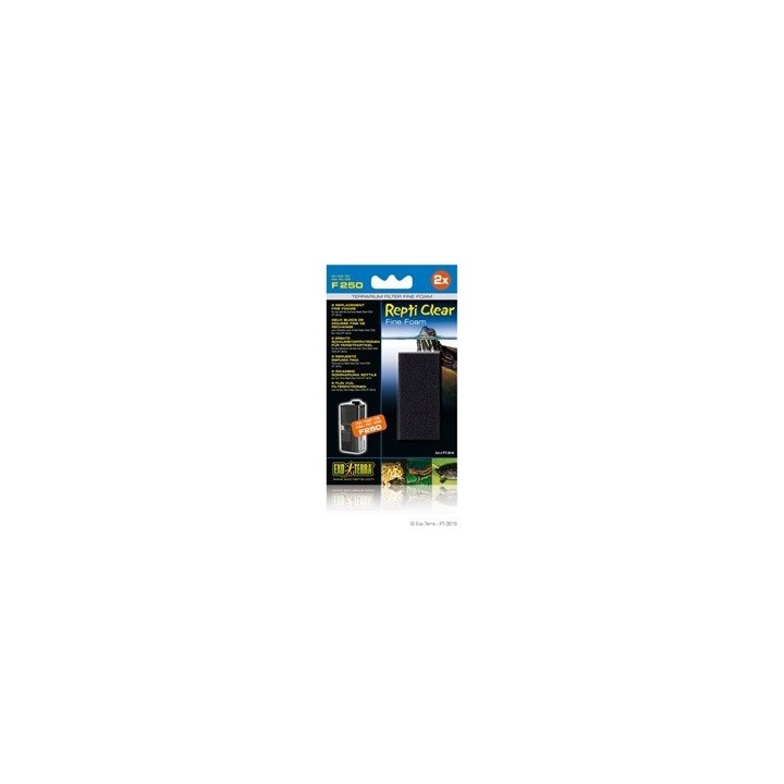 mousse fine de rechange pour filtre repti clear f250 (pour pt3610) de exo-terra pt3616 (2484),mousse fine de rechange pour filtr