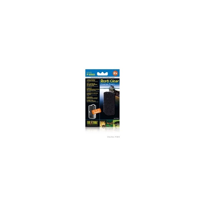 mousse grosse de rechange pour filtre f250 ( pt3610 ) de exo-terra pt3618 (2486),mousse grosse de rechange pour filtre f250 ( pt