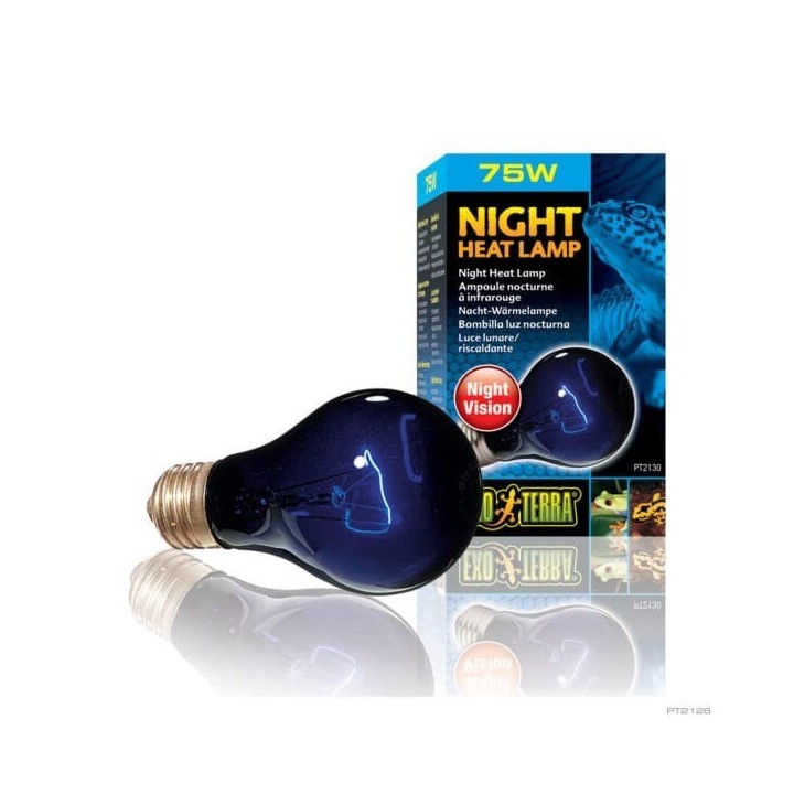 ampoules chauffantes night heat lamp (night vision) de exo-terra pt2058 (3544)