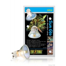 ampoules chauffantes sun glo halogen daylight lamp - uva - 35w  de exo-terra pt2180 (2408),ampoules chauffantes sun glo halogen