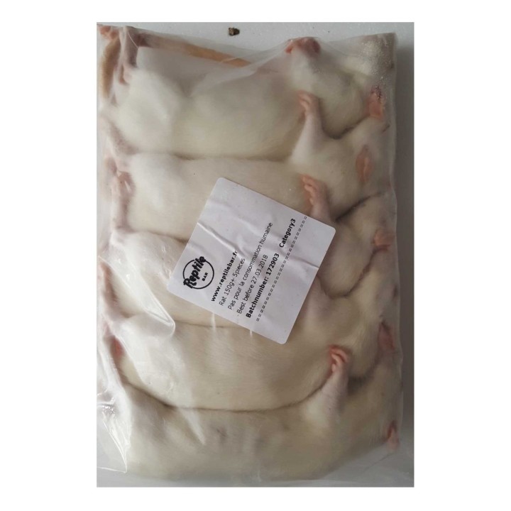 Rat +150g congelé pour reptiles - VentreaTerre