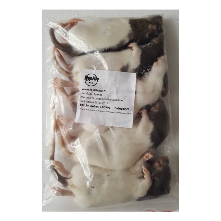 raton +60g congelé pour reptiles - VentreaTerre