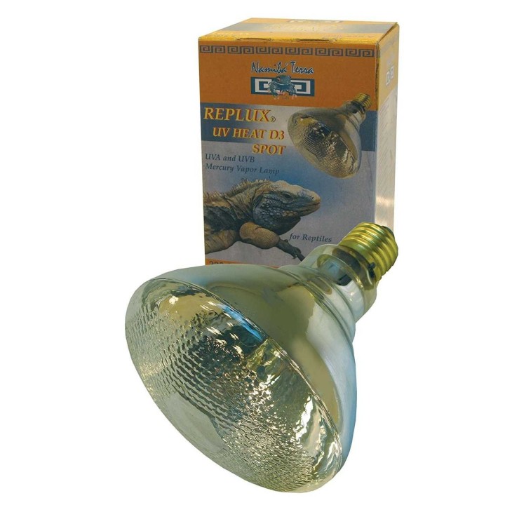 ampoules uvb-uva pour tortue reptilux uv heat d3 spot 100w (1436),ampoules uvb-uva pour lezard reptilux uv heat d3 spot 100w (14
